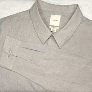 Calvin Klein Men's Soft Taupe Dress Shirt